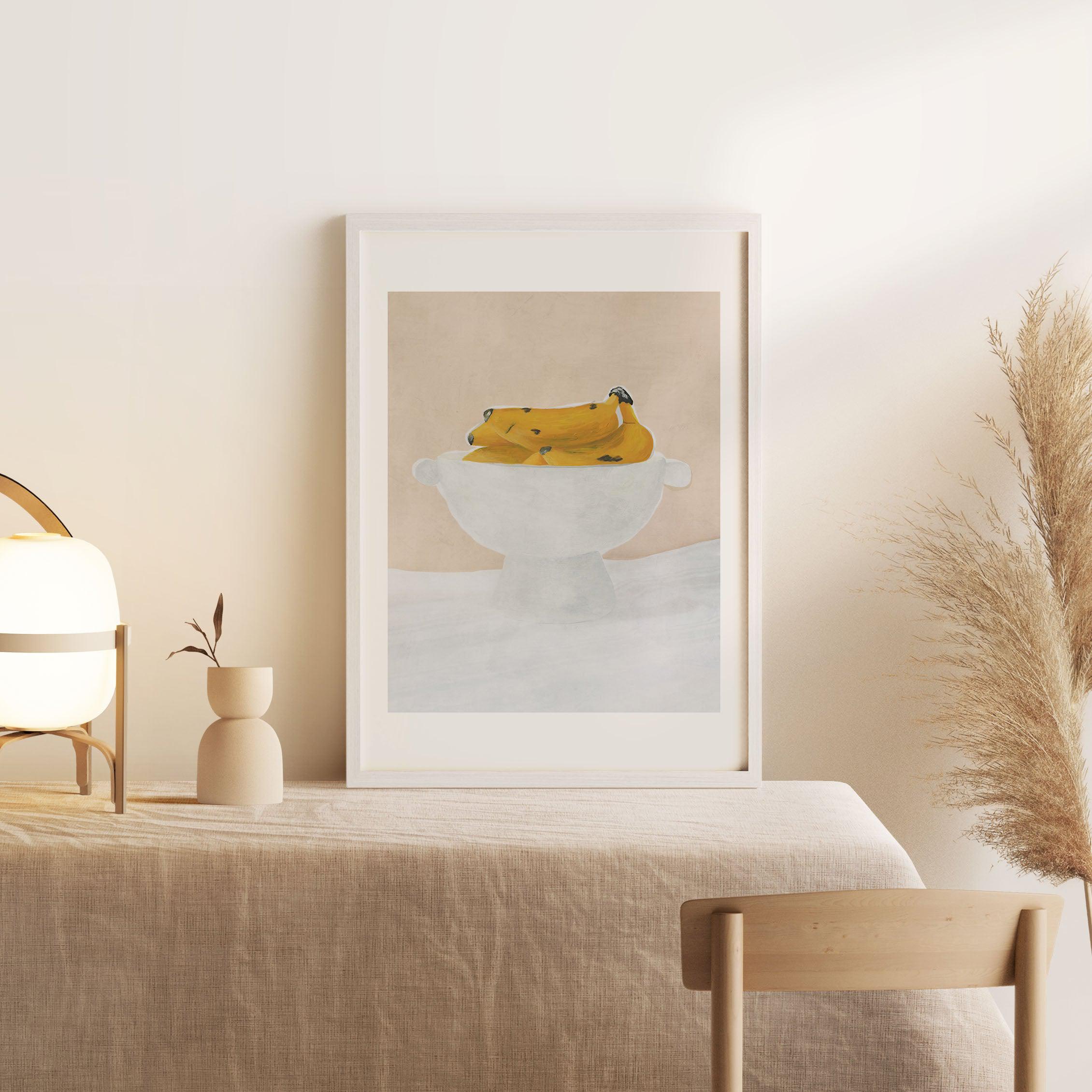 Bananas Art Print-PRINT-Olive et Oriel-Olive et Oriel-Buy-Australian-Art-Prints-Online-with-Olive-et-Oriel-Your-Artwork-Specialists-Austrailia-Decorate-With-Coastal-Photo-Wall-Art-Prints-From-Our-Beach-House-Artwork-Collection-Fine-Poster-and-Framed-Artwork