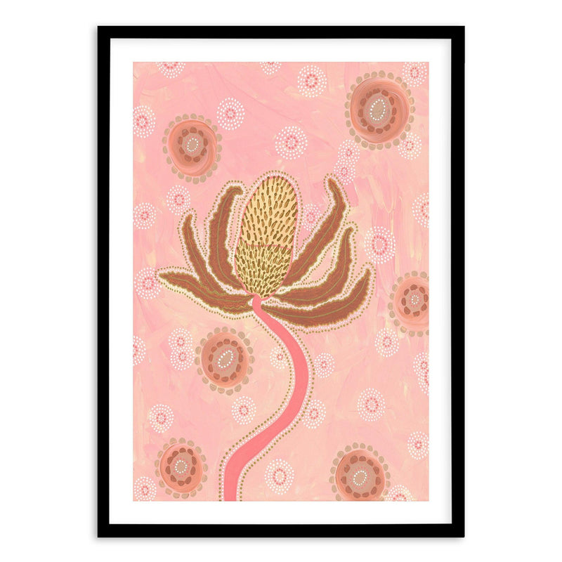 Banksia By Domica Hill Art Print-PRINT-Olive et Oriel-Domica Hill-A5 | 5.8" x 8.3" | 14.8 x 21cm-Black-With White Border-Buy-Australian-Art-Prints-Online-with-Olive-et-Oriel-Your-Artwork-Specialists-Austrailia-Decorate-With-Coastal-Photo-Wall-Art-Prints-From-Our-Beach-House-Artwork-Collection-Fine-Poster-and-Framed-Artwork
