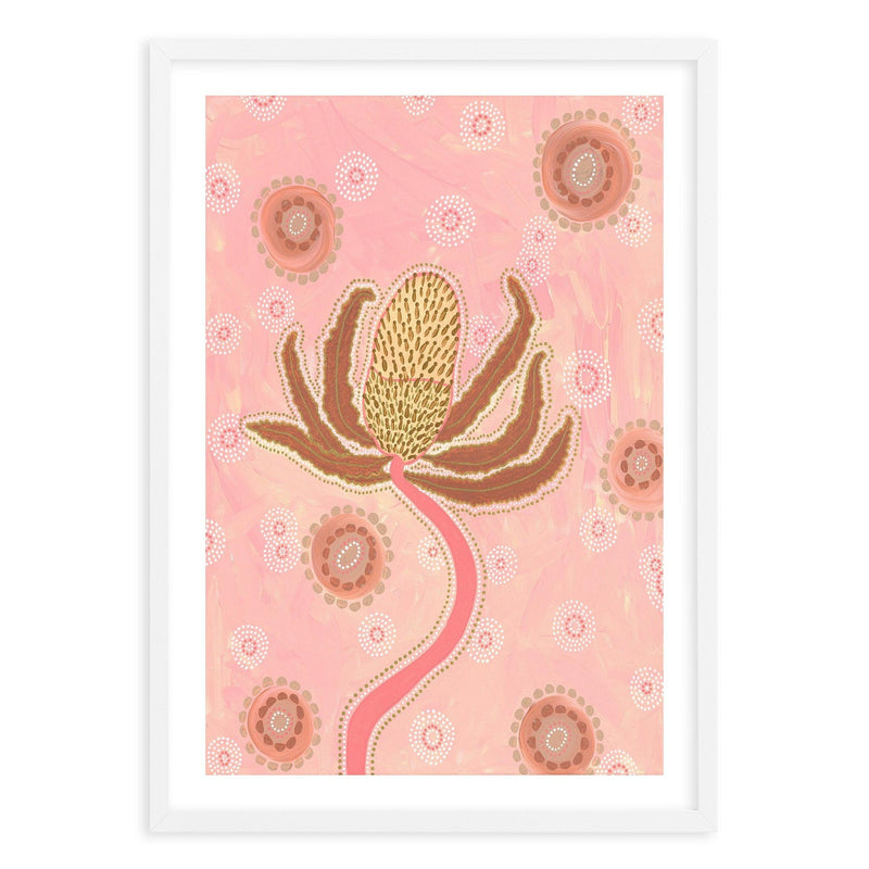 Banksia By Domica Hill Art Print-PRINT-Olive et Oriel-Domica Hill-A5 | 5.8" x 8.3" | 14.8 x 21cm-White-With White Border-Buy-Australian-Art-Prints-Online-with-Olive-et-Oriel-Your-Artwork-Specialists-Austrailia-Decorate-With-Coastal-Photo-Wall-Art-Prints-From-Our-Beach-House-Artwork-Collection-Fine-Poster-and-Framed-Artwork