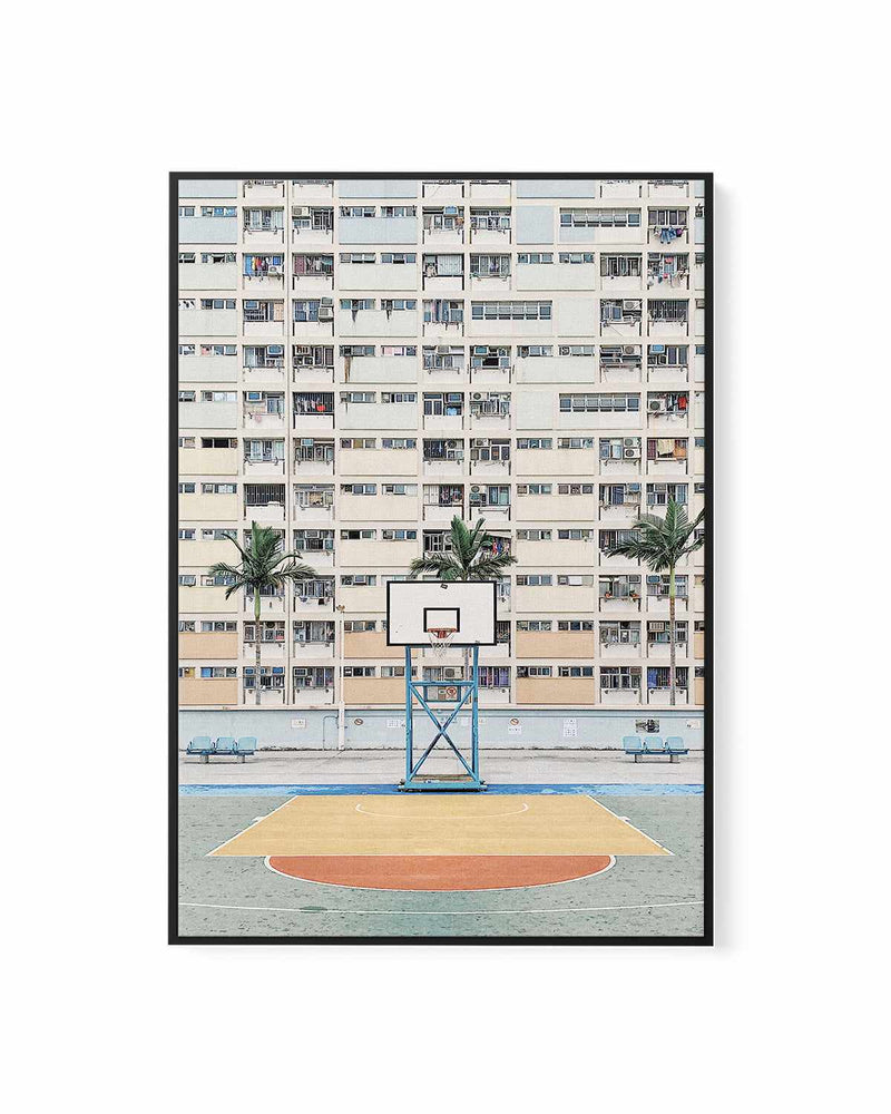 Basketball PT by Caleb Morris | Framed Canvas Art Print