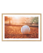 Batter Up Art Print-PRINT-Olive et Oriel-Olive et Oriel-A5 | 5.8" x 8.3" | 14.8 x 21cm-Oak-With White Border-Buy-Australian-Art-Prints-Online-with-Olive-et-Oriel-Your-Artwork-Specialists-Austrailia-Decorate-With-Coastal-Photo-Wall-Art-Prints-From-Our-Beach-House-Artwork-Collection-Fine-Poster-and-Framed-Artwork