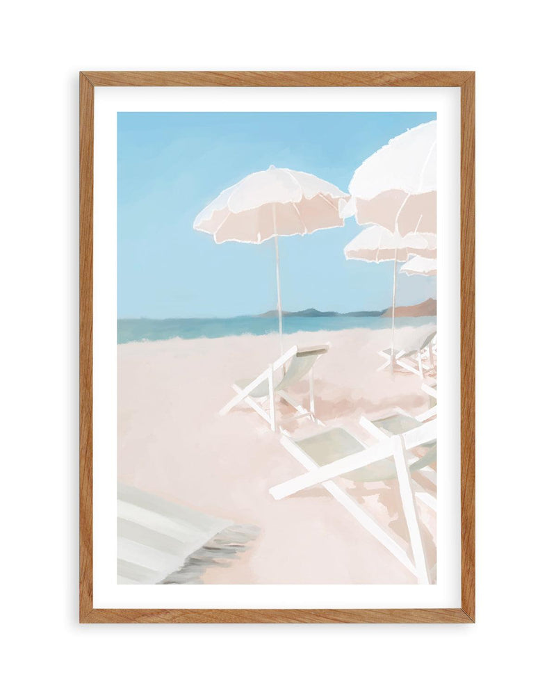 Beach Club I Art Print-PRINT-Olive et Oriel-Jess Mckinnon-50x70 cm | 19.6" x 27.5"-Walnut-With White Border-Buy-Australian-Art-Prints-Online-with-Olive-et-Oriel-Your-Artwork-Specialists-Austrailia-Decorate-With-Coastal-Photo-Wall-Art-Prints-From-Our-Beach-House-Artwork-Collection-Fine-Poster-and-Framed-Artwork