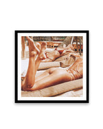 Beach Club SQ by Amy Hallam Art Print-PRINT-Olive et Oriel-Amy Hallam-70x70 cm | 27.5" x 27.5"-Black-With White Border-Buy-Australian-Art-Prints-Online-with-Olive-et-Oriel-Your-Artwork-Specialists-Austrailia-Decorate-With-Coastal-Photo-Wall-Art-Prints-From-Our-Beach-House-Artwork-Collection-Fine-Poster-and-Framed-Artwork