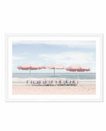 Beach Days | Pink Umbrellas Art Print-PRINT-Olive et Oriel-Olive et Oriel-A5 | 5.8" x 8.3" | 14.8 x 21cm-White-With White Border-Buy-Australian-Art-Prints-Online-with-Olive-et-Oriel-Your-Artwork-Specialists-Austrailia-Decorate-With-Coastal-Photo-Wall-Art-Prints-From-Our-Beach-House-Artwork-Collection-Fine-Poster-and-Framed-Artwork
