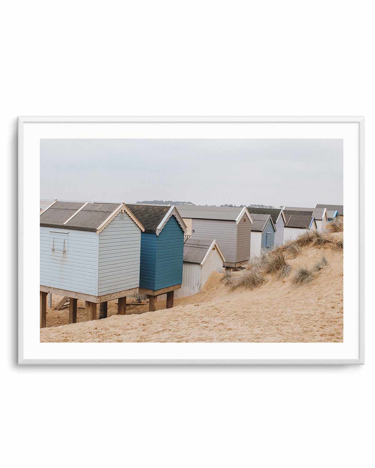 Beach Huts LS by Chloe Frost-Smith Art Print