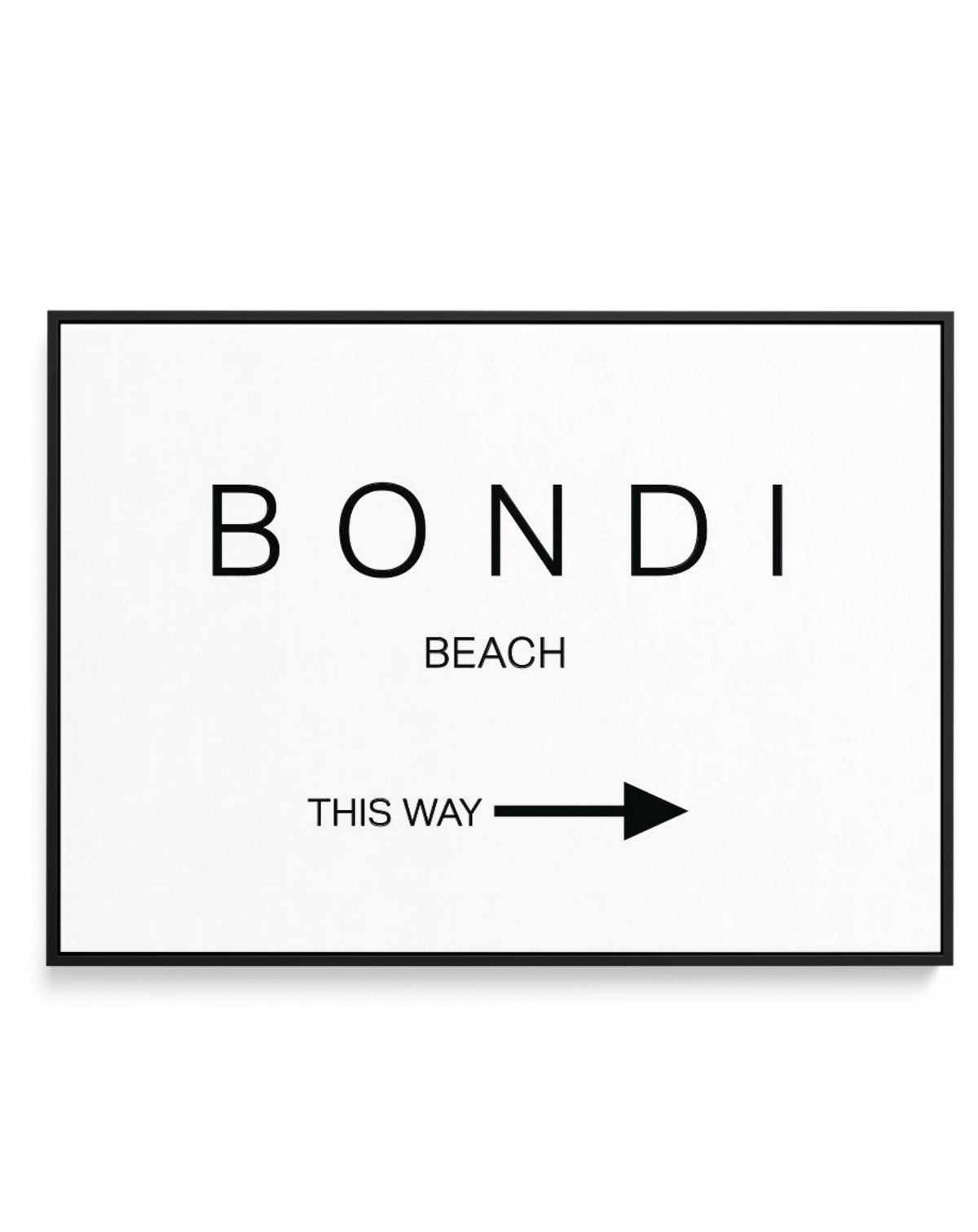 Beach - This Way | Personalise Me! | Framed Canvas-CANVAS-You can shop wall art online with Olive et Oriel for everything from abstract art to fun kids wall art. Our beautiful modern art prints and canvas art are available from large canvas prints to wall art paintings and our proudly Australian artwork collection offers only the highest quality framed large wall art and canvas art Australia - You can buy fashion photography prints or Hampton print posters and paintings on canvas from Olive et O