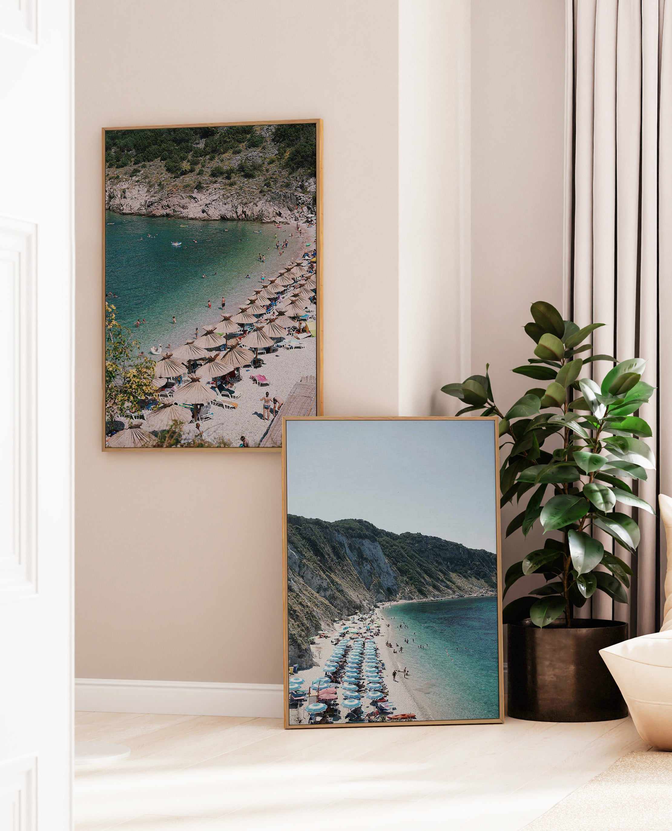 Beach Views by Renee Rae | Framed Canvas Art Print