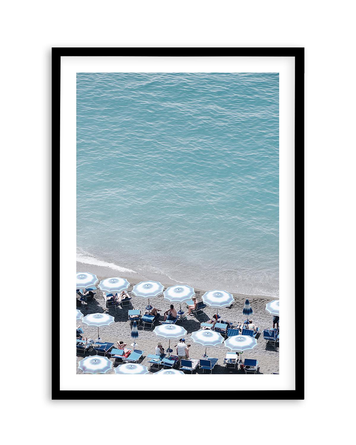 Beachfront Umbrellas by Renee Rae Art Print