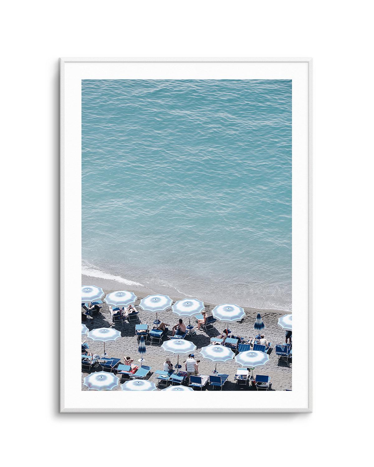 Beachfront Umbrellas by Renee Rae Art Print