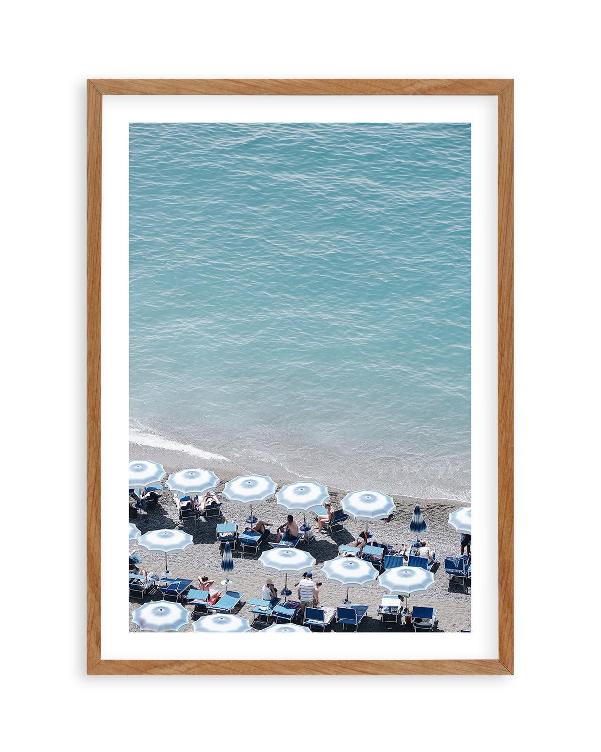 Beachfront Umbrellas by Renee Rae Art Print