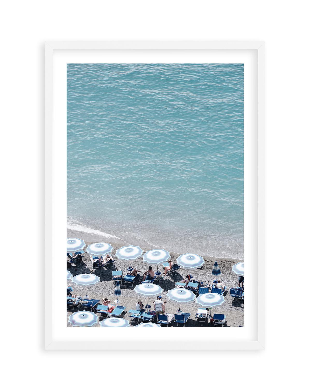 Beachfront Umbrellas by Renee Rae Art Print