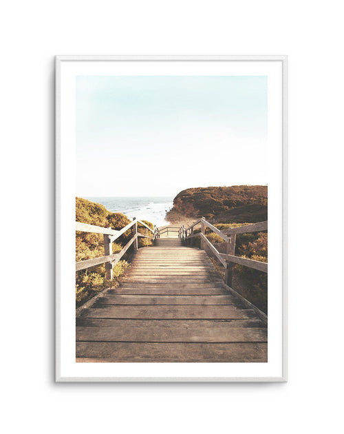 Bells Beach, Morning View Art Print-PRINT-Olive et Oriel-Olive et Oriel-A5 | 5.8" x 8.3" | 14.8 x 21cm-Unframed Art Print-With White Border-Buy-Australian-Art-Prints-Online-with-Olive-et-Oriel-Your-Artwork-Specialists-Austrailia-Decorate-With-Coastal-Photo-Wall-Art-Prints-From-Our-Beach-House-Artwork-Collection-Fine-Poster-and-Framed-Artwork