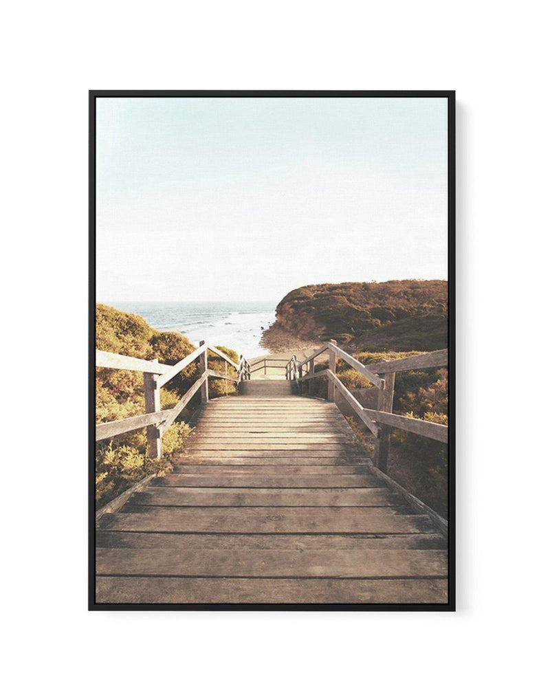 Bells Beach, Morning View | Framed Canvas-CANVAS-You can shop wall art online with Olive et Oriel for everything from abstract art to fun kids wall art. Our beautiful modern art prints and canvas art are available from large canvas prints to wall art paintings and our proudly Australian artwork collection offers only the highest quality framed large wall art and canvas art Australia - You can buy fashion photography prints or Hampton print posters and paintings on canvas from Olive et Oriel and 