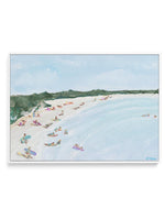 Belongil Beach by Belinda Stone | Framed Canvas-CANVAS-You can shop wall art online with Olive et Oriel for everything from abstract art to fun kids wall art. Our beautiful modern art prints and canvas art are available from large canvas prints to wall art paintings and our proudly Australian artwork collection offers only the highest quality framed large wall art and canvas art Australia - You can buy fashion photography prints or Hampton print posters and paintings on canvas from Olive et Orie