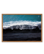 Black Sand Beach | LS Art Print-PRINT-Olive et Oriel-Olive et Oriel-50x70 cm | 19.6" x 27.5"-Walnut-With White Border-Buy-Australian-Art-Prints-Online-with-Olive-et-Oriel-Your-Artwork-Specialists-Austrailia-Decorate-With-Coastal-Photo-Wall-Art-Prints-From-Our-Beach-House-Artwork-Collection-Fine-Poster-and-Framed-Artwork