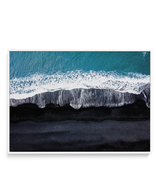 Black Sand Beach | LS | Framed Canvas-CANVAS-You can shop wall art online with Olive et Oriel for everything from abstract art to fun kids wall art. Our beautiful modern art prints and canvas art are available from large canvas prints to wall art paintings and our proudly Australian artwork collection offers only the highest quality framed large wall art and canvas art Australia - You can buy fashion photography prints or Hampton print posters and paintings on canvas from Olive et Oriel and have