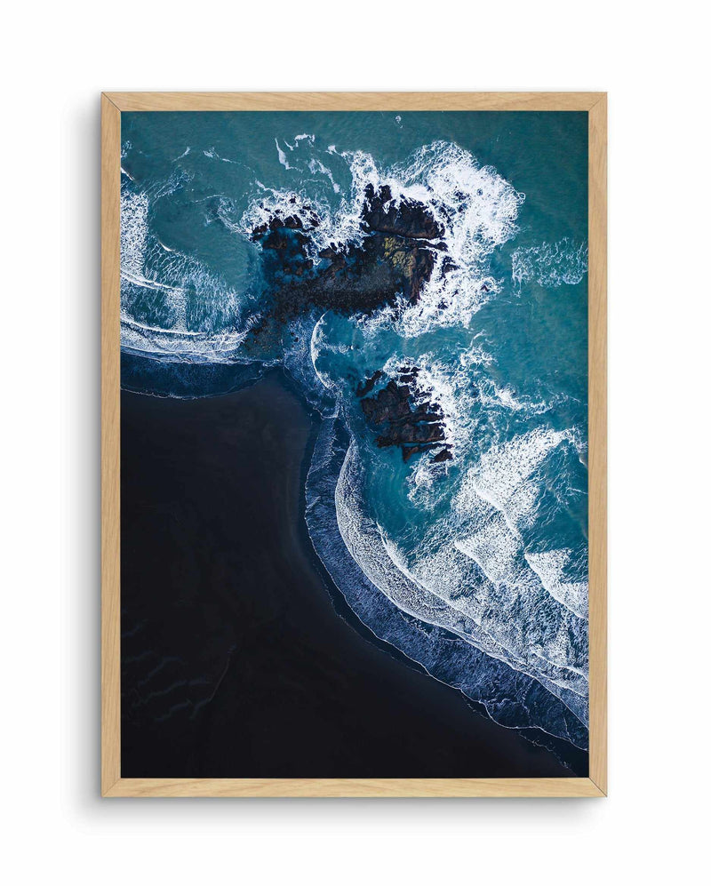 Black Sand Beach | PT Art Print-PRINT-Olive et Oriel-Olive et Oriel-A5 | 5.8" x 8.3" | 14.8 x 21cm-Oak-With White Border-Buy-Australian-Art-Prints-Online-with-Olive-et-Oriel-Your-Artwork-Specialists-Austrailia-Decorate-With-Coastal-Photo-Wall-Art-Prints-From-Our-Beach-House-Artwork-Collection-Fine-Poster-and-Framed-Artwork