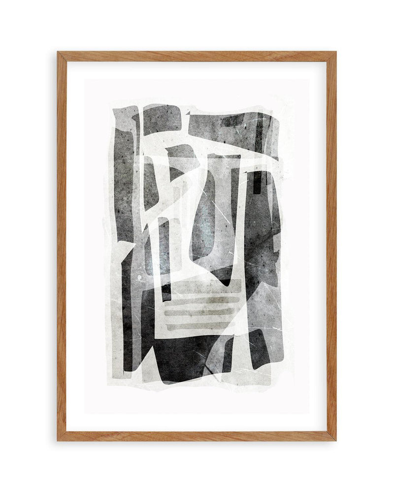 Black Tone Form by Dan Hobday Art Print-PRINT-Olive et Oriel-Dan Hobday-50x70 cm | 19.6" x 27.5"-Walnut-With White Border-Buy-Australian-Art-Prints-Online-with-Olive-et-Oriel-Your-Artwork-Specialists-Austrailia-Decorate-With-Coastal-Photo-Wall-Art-Prints-From-Our-Beach-House-Artwork-Collection-Fine-Poster-and-Framed-Artwork