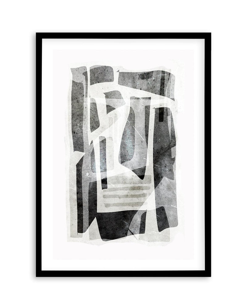 Black Tone Form by Dan Hobday Art Print-PRINT-Olive et Oriel-Dan Hobday-A5 | 5.8" x 8.3" | 14.8 x 21cm-Black-With White Border-Buy-Australian-Art-Prints-Online-with-Olive-et-Oriel-Your-Artwork-Specialists-Austrailia-Decorate-With-Coastal-Photo-Wall-Art-Prints-From-Our-Beach-House-Artwork-Collection-Fine-Poster-and-Framed-Artwork