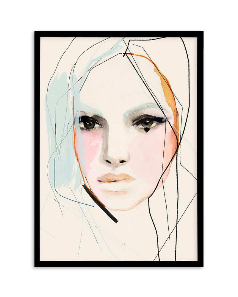 Blanche by Leigh Viner Art Print-PRINT-Olive et Oriel-Leigh Viner-A5 | 5.8" x 8.3" | 14.8 x 21cm-Black-With White Border-Buy-Australian-Art-Prints-Online-with-Olive-et-Oriel-Your-Artwork-Specialists-Austrailia-Decorate-With-Coastal-Photo-Wall-Art-Prints-From-Our-Beach-House-Artwork-Collection-Fine-Poster-and-Framed-Artwork
