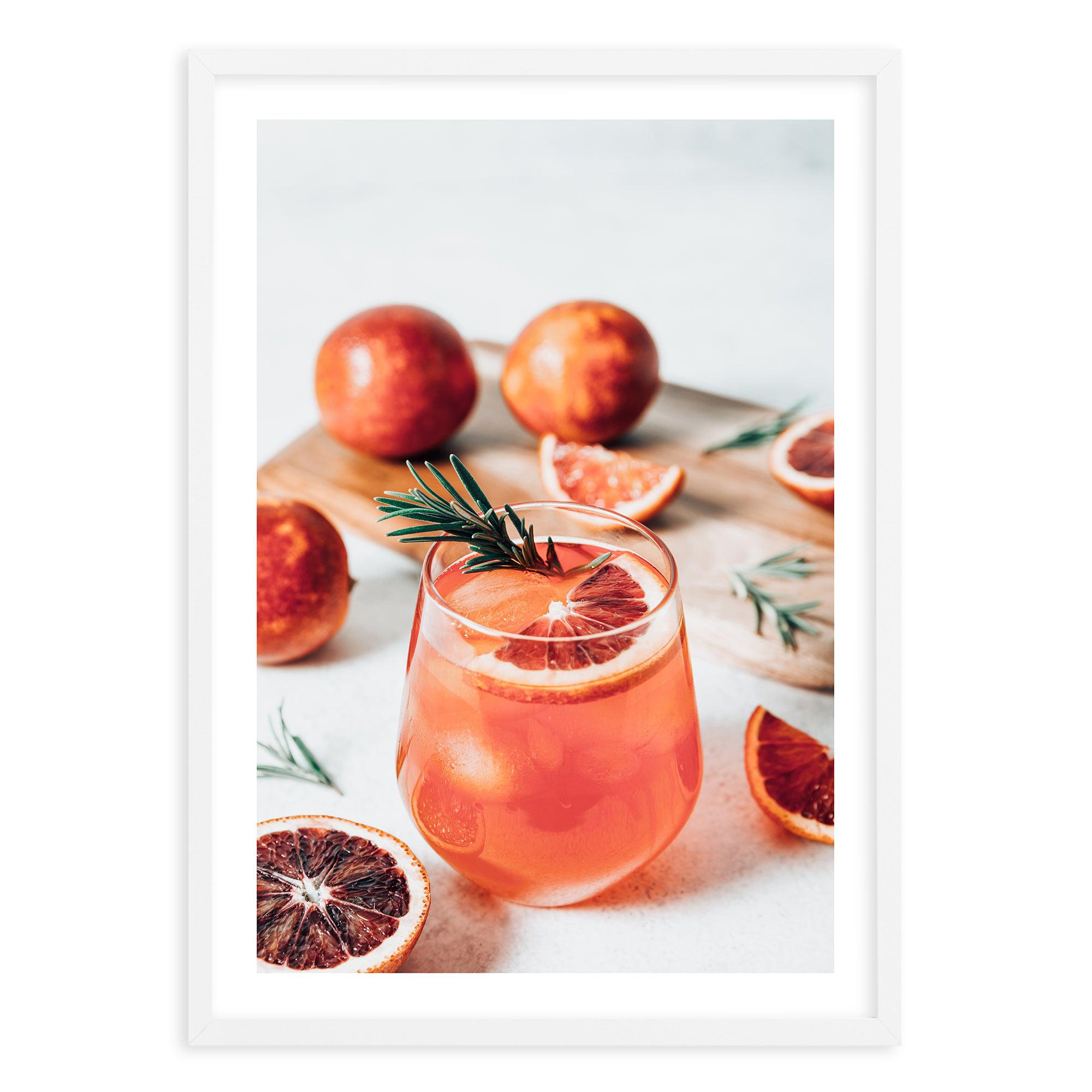 Blood Orange Spritz Art Print-PRINT-Olive et Oriel-Olive et Oriel-A5 | 5.8" x 8.3" | 14.8 x 21cm-White-With White Border-Buy-Australian-Art-Prints-Online-with-Olive-et-Oriel-Your-Artwork-Specialists-Austrailia-Decorate-With-Coastal-Photo-Wall-Art-Prints-From-Our-Beach-House-Artwork-Collection-Fine-Poster-and-Framed-Artwork