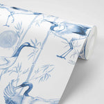 Blue Bamboo Wallpaper - Olive et Oriel