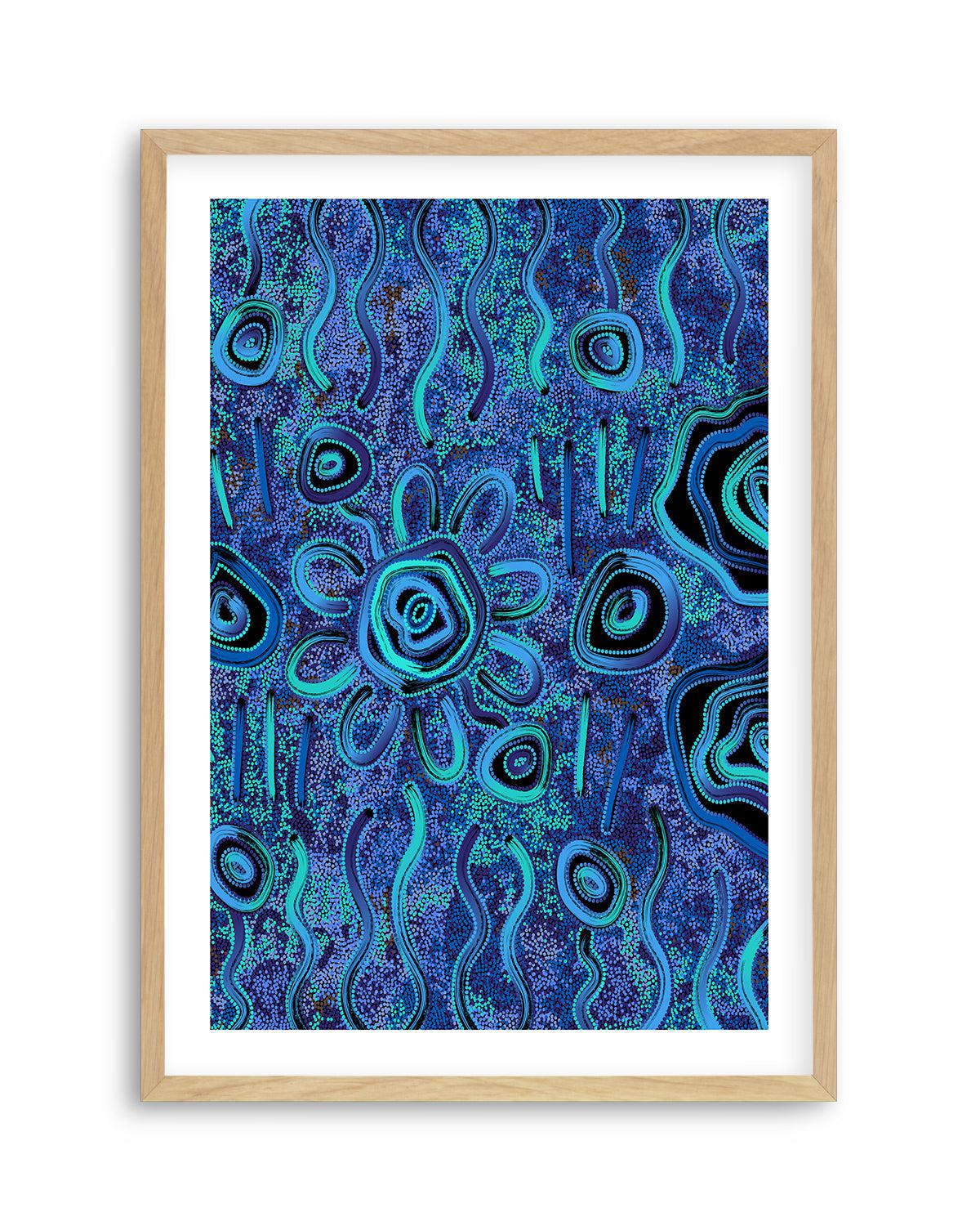 Blue Rain by Kelly Taylor Art Print