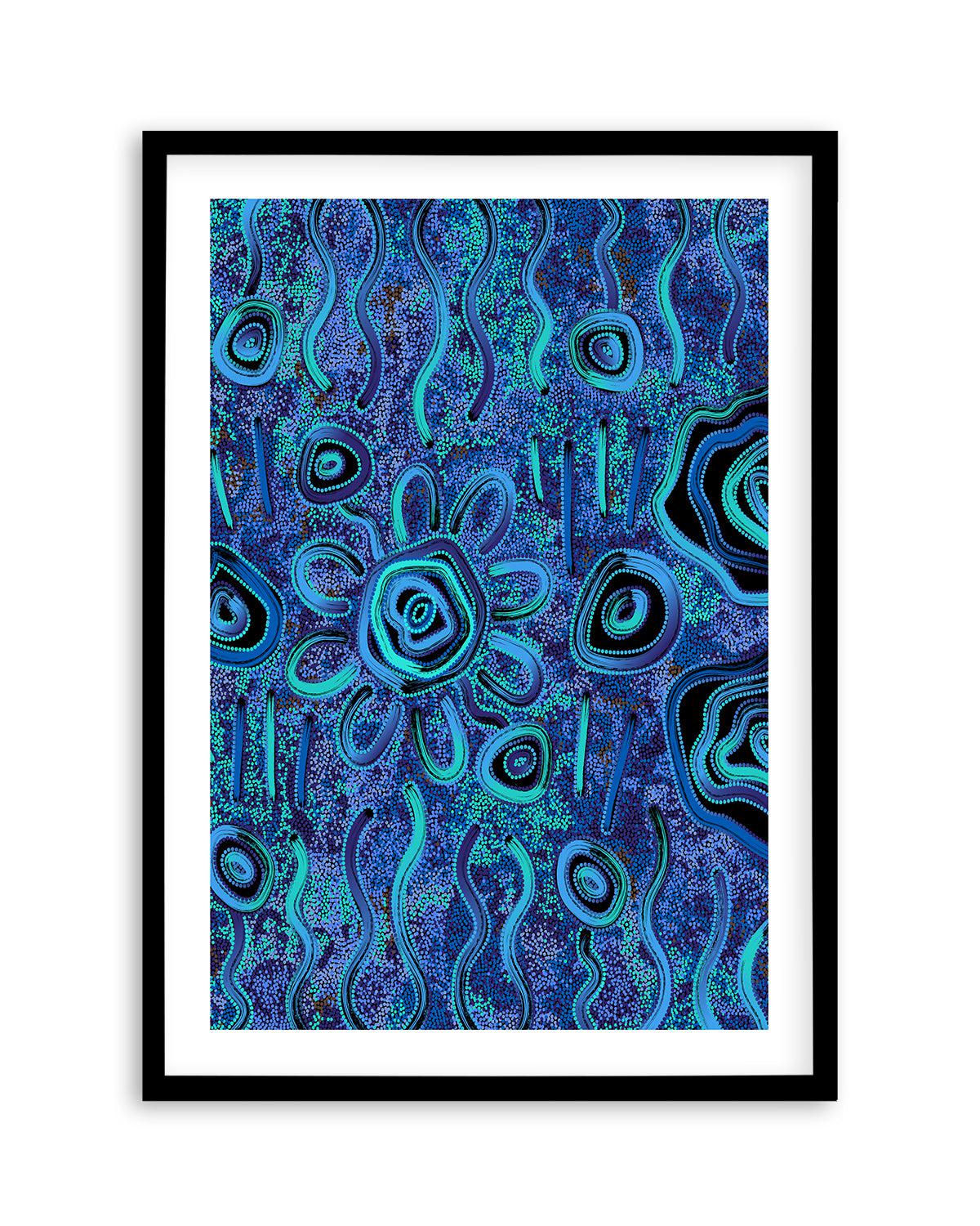 Blue Rain by Kelly Taylor Art Print