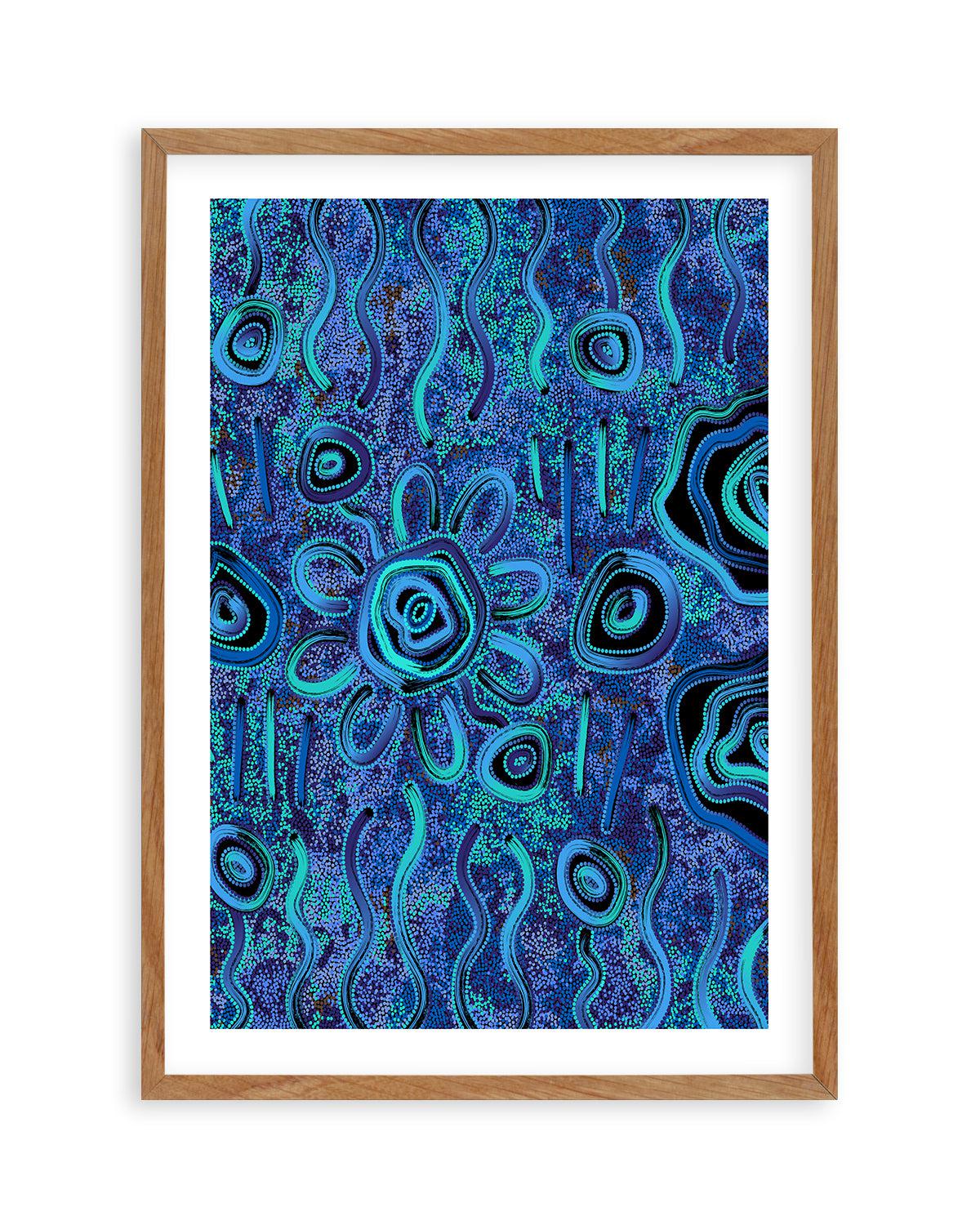 Blue Rain by Kelly Taylor Art Print