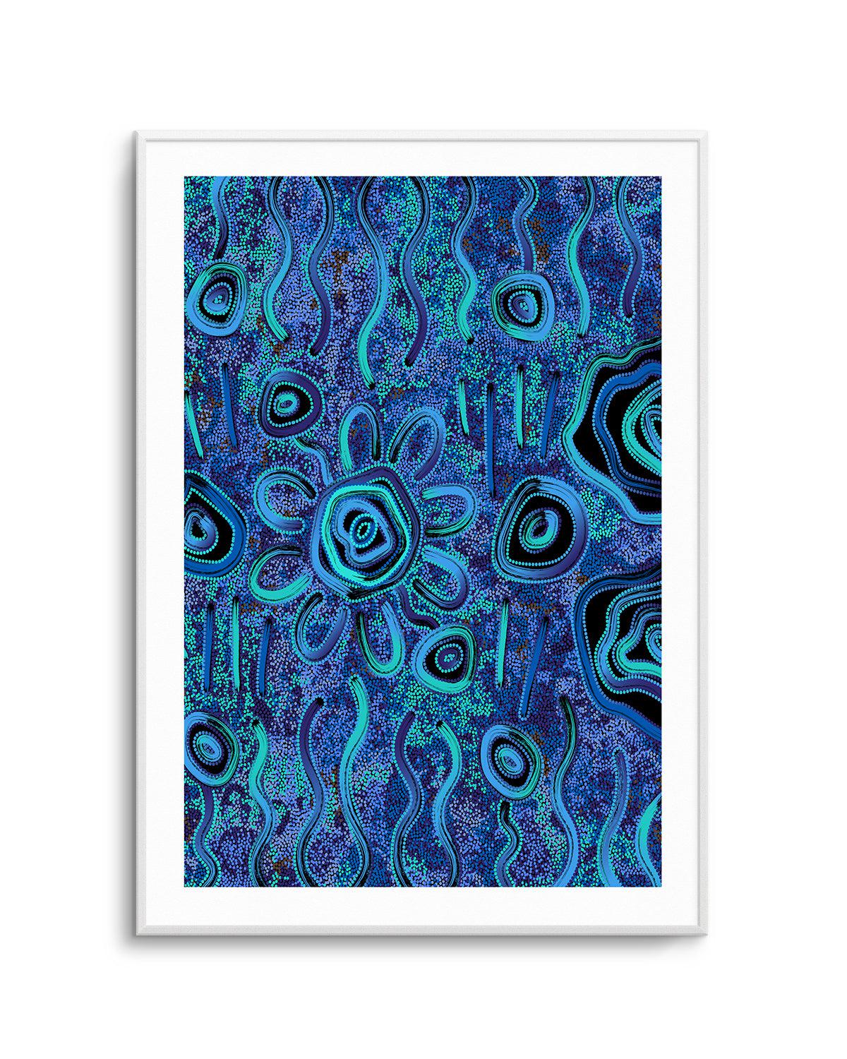 Blue Rain by Kelly Taylor Art Print