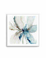 Blue Transparent Flower Art Print