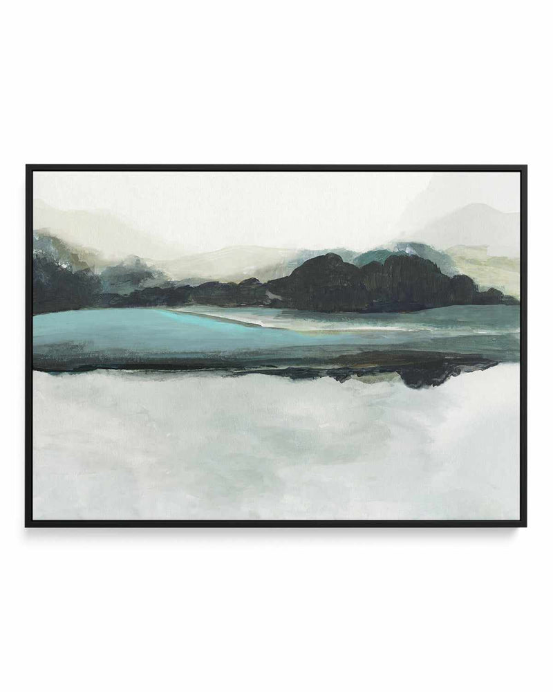 Blue View | Framed Canvas Art Print