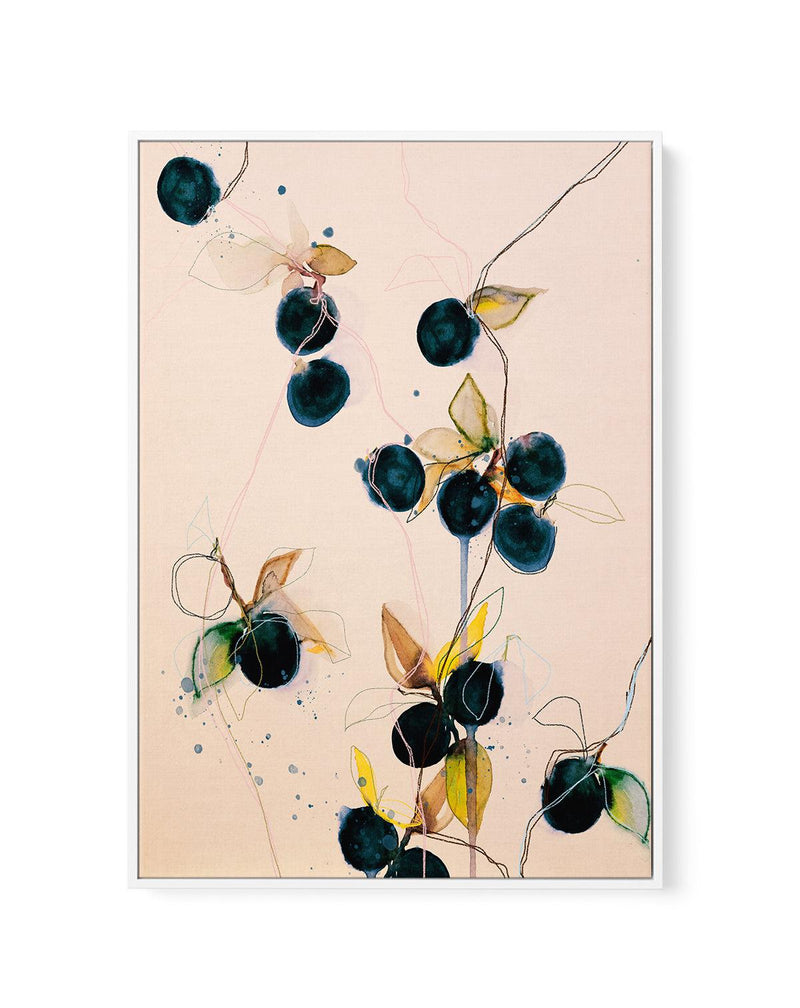Blueberries by Leigh Viner | Framed Canvas-CANVAS-You can shop wall art online with Olive et Oriel for everything from abstract art to fun kids wall art. Our beautiful modern art prints and canvas art are available from large canvas prints to wall art paintings and our proudly Australian artwork collection offers only the highest quality framed large wall art and canvas art Australia - You can buy fashion photography prints or Hampton print posters and paintings on canvas from Olive et Oriel and