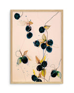 Blueberries by Leigh Viner Art Print-PRINT-Olive et Oriel-Leigh Viner-A5 | 5.8" x 8.3" | 14.8 x 21cm-Oak-With White Border-Buy-Australian-Art-Prints-Online-with-Olive-et-Oriel-Your-Artwork-Specialists-Austrailia-Decorate-With-Coastal-Photo-Wall-Art-Prints-From-Our-Beach-House-Artwork-Collection-Fine-Poster-and-Framed-Artwork
