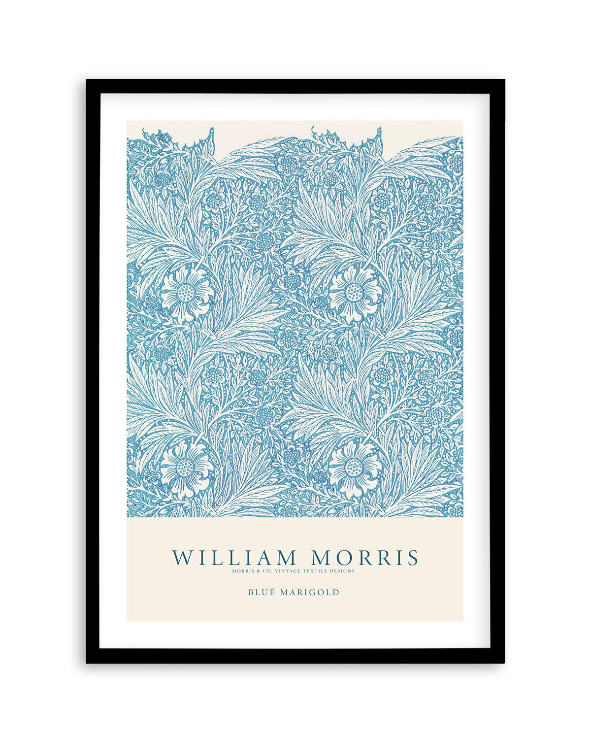 Blue Marigold by William Morris Art Print