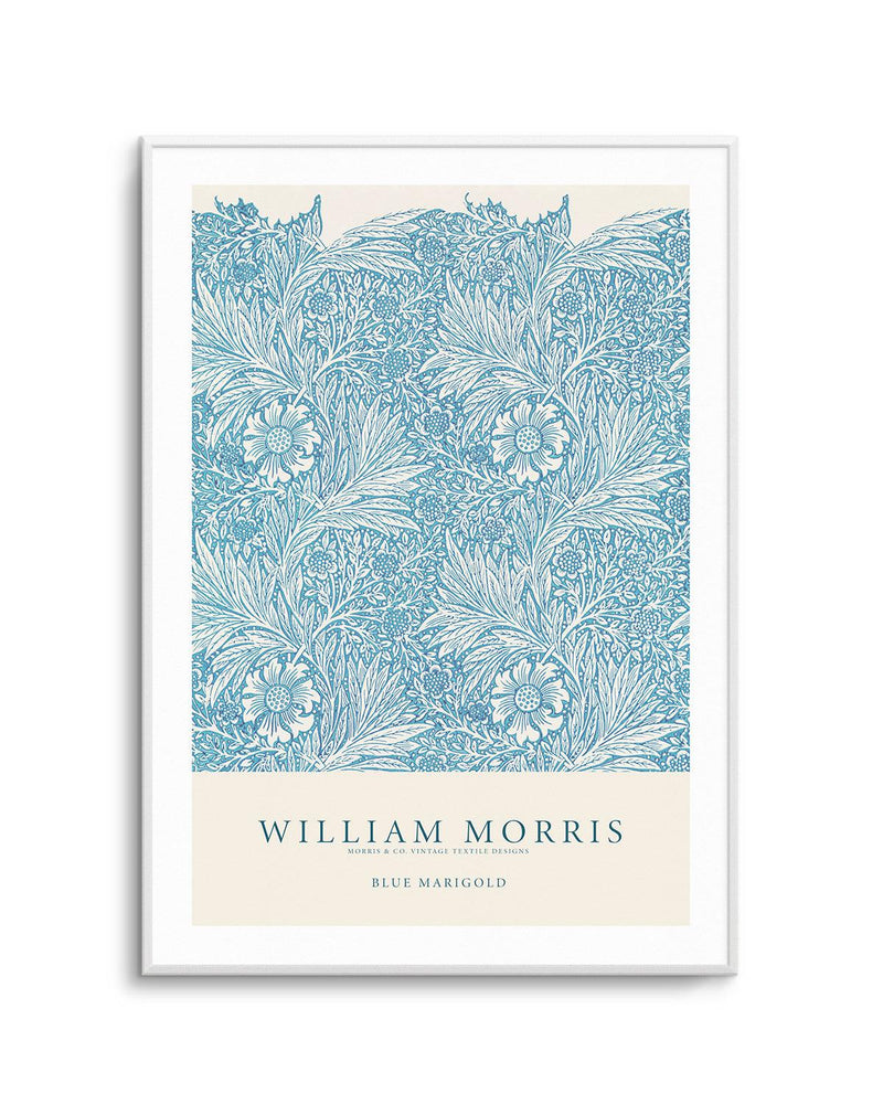 Blue Marigold by William Morris Art Print