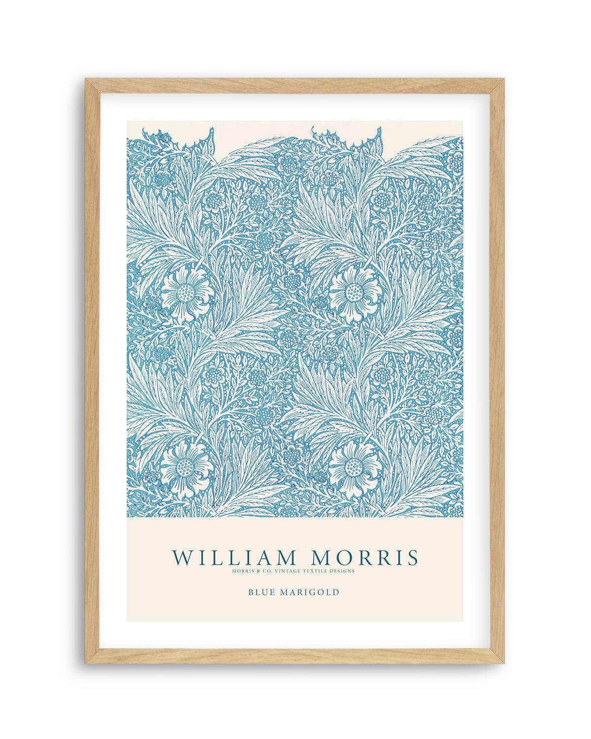 Blue Marigold by William Morris Art Print