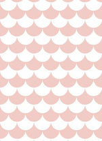 Blush Scallops Wallpaper-Wallpaper-Buy Kids Removable Wallpaper Online Our Custom Made Children√¢‚Ç¨‚Ñ¢s Wallpapers Are A Fun Way To Decorate And Enhance Boys Bedroom Decor And Girls Bedrooms They Are An Amazing Addition To Your Kids Bedroom Walls Our Collection of Kids Wallpaper Is Sure To Transform Your Kids Rooms Interior Style From Pink Wallpaper To Dinosaur Wallpaper Even Marble Wallpapers For Teen Boys Shop Peel And Stick Wallpaper Online Today With Olive et Oriel