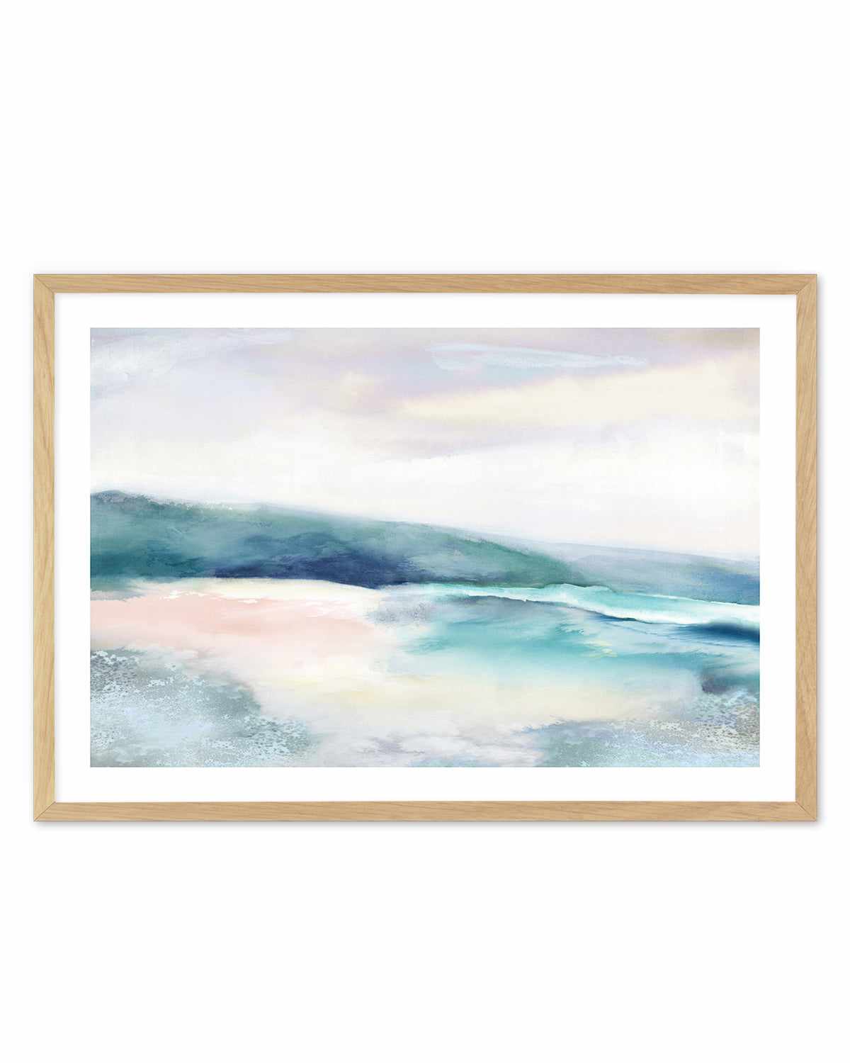 Blushing Blue Landscape Art Print