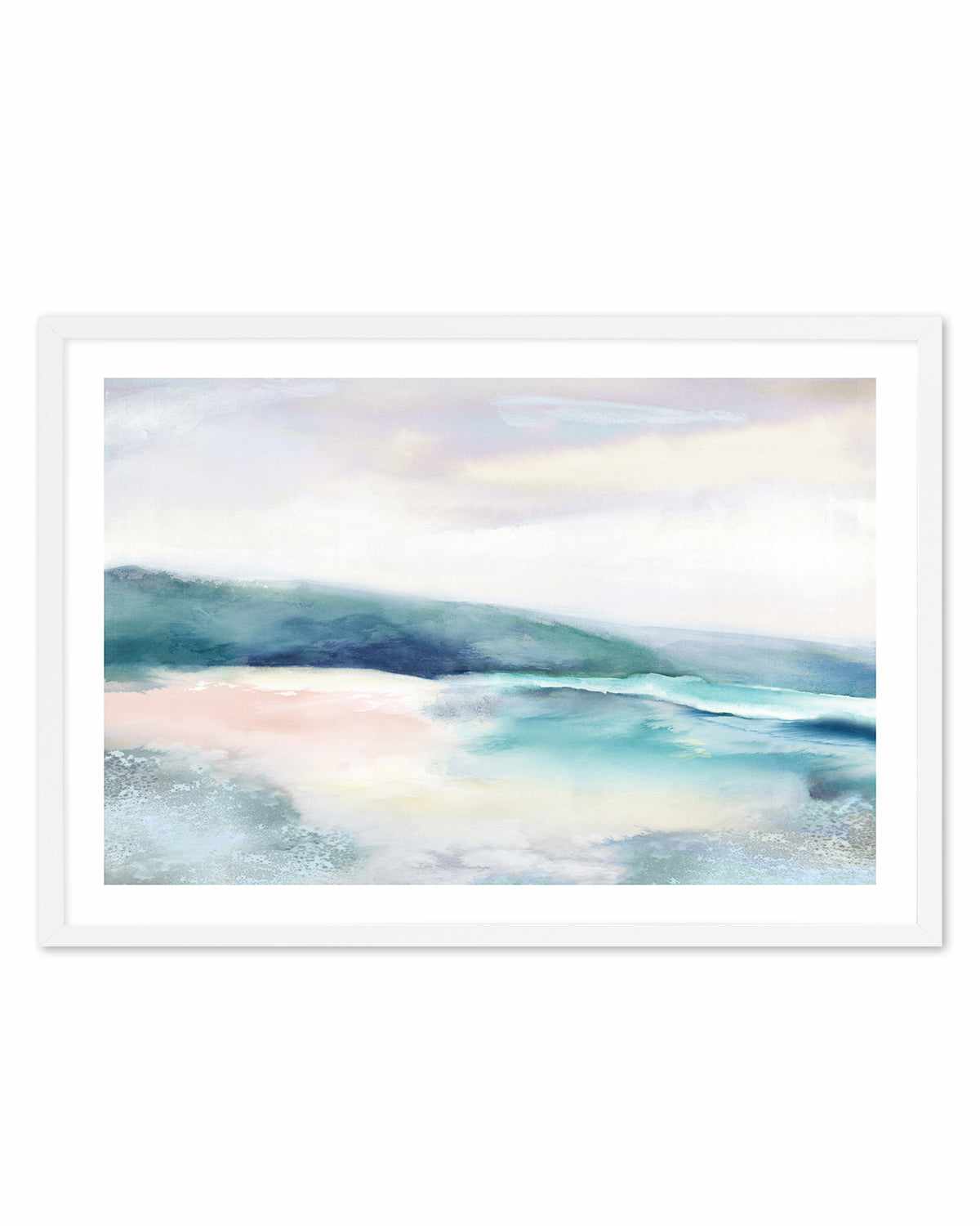 Blushing Blue Landscape Art Print