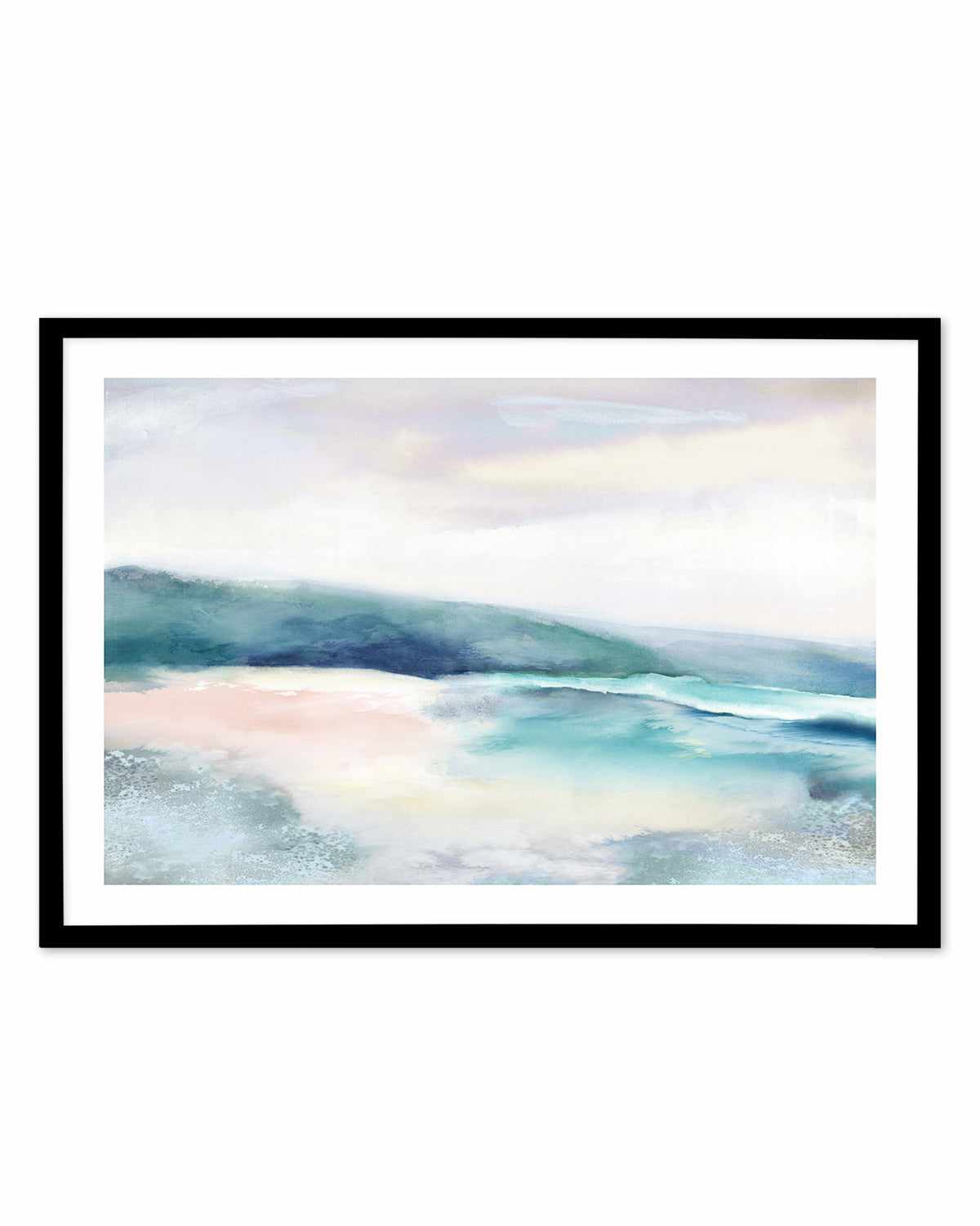 Blushing Blue Landscape Art Print