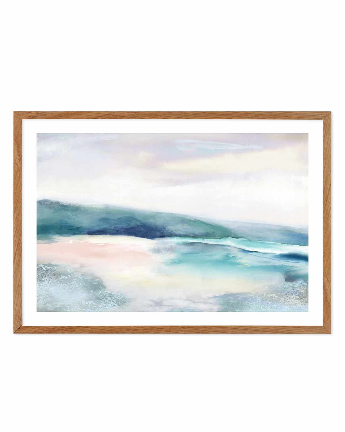 Blushing Blue Landscape Art Print