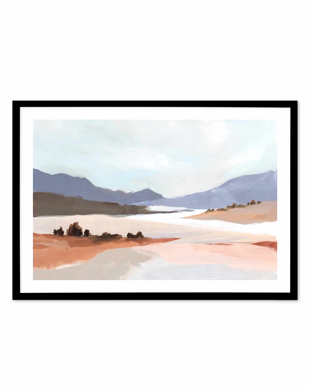 Blushing Land Art Print