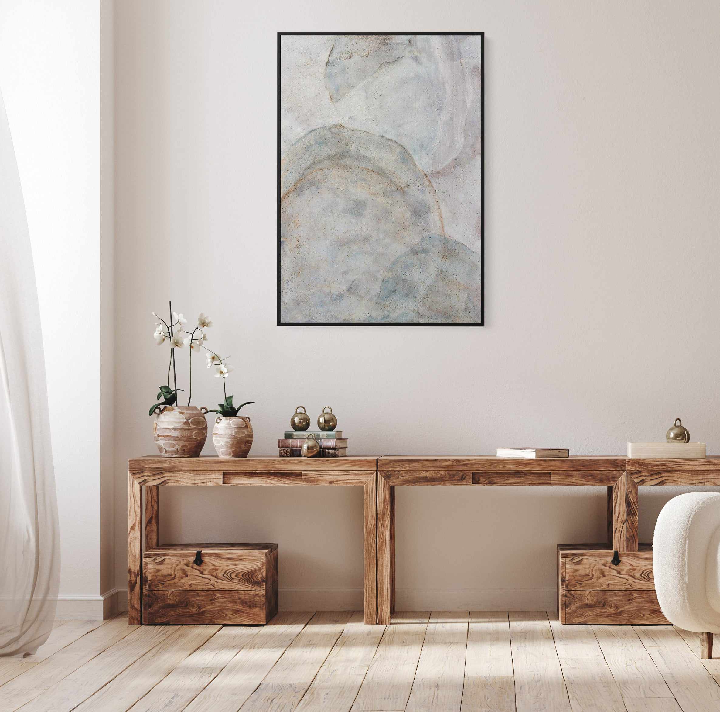 Body Mind And Heart by Irina Ventresca | Framed Canvas Art Print