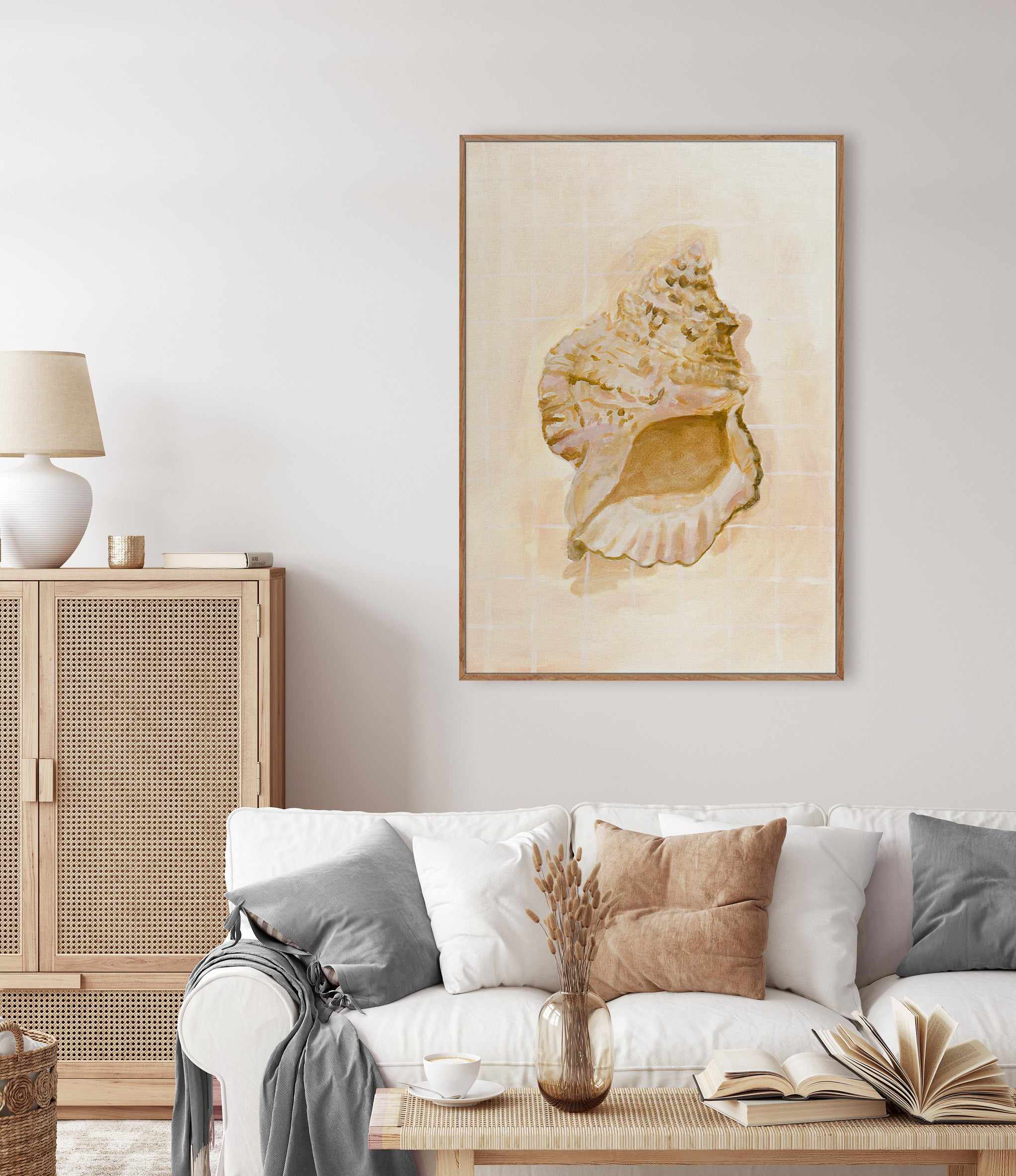 Bohemian Shell IV by Natalie Jane | Framed Canvas Art Print