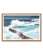 Bondi Icebergs | LS Art Print-PRINT-Olive et Oriel-Olive et Oriel-50x70 cm | 19.6" x 27.5"-Walnut-With White Border-Buy-Australian-Art-Prints-Online-with-Olive-et-Oriel-Your-Artwork-Specialists-Austrailia-Decorate-With-Coastal-Photo-Wall-Art-Prints-From-Our-Beach-House-Artwork-Collection-Fine-Poster-and-Framed-Artwork