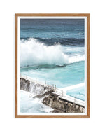 Bondi Icebergs | PT Art Print-PRINT-Olive et Oriel-Olive et Oriel-50x70 cm | 19.6" x 27.5"-Walnut-With White Border-Buy-Australian-Art-Prints-Online-with-Olive-et-Oriel-Your-Artwork-Specialists-Austrailia-Decorate-With-Coastal-Photo-Wall-Art-Prints-From-Our-Beach-House-Artwork-Collection-Fine-Poster-and-Framed-Artwork
