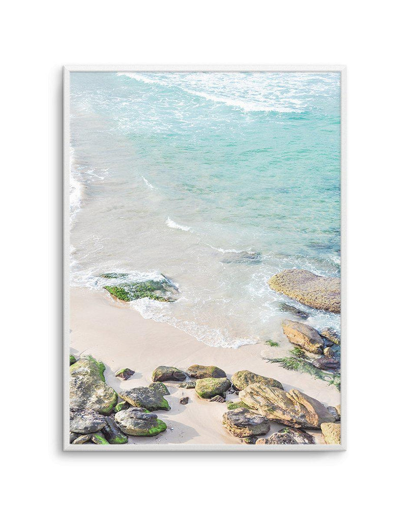 Bondi Rocks Art Print-PRINT-Olive et Oriel-Olive et Oriel-A4 | 8.3" x 11.7" | 21 x 29.7cm-Unframed Art Print-With White Border-Buy-Australian-Art-Prints-Online-with-Olive-et-Oriel-Your-Artwork-Specialists-Austrailia-Decorate-With-Coastal-Photo-Wall-Art-Prints-From-Our-Beach-House-Artwork-Collection-Fine-Poster-and-Framed-Artwork