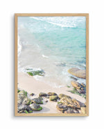 Bondi Rocks Art Print-PRINT-Olive et Oriel-Olive et Oriel-A4 | 8.3" x 11.7" | 21 x 29.7cm-Oak-With White Border-Buy-Australian-Art-Prints-Online-with-Olive-et-Oriel-Your-Artwork-Specialists-Austrailia-Decorate-With-Coastal-Photo-Wall-Art-Prints-From-Our-Beach-House-Artwork-Collection-Fine-Poster-and-Framed-Artwork