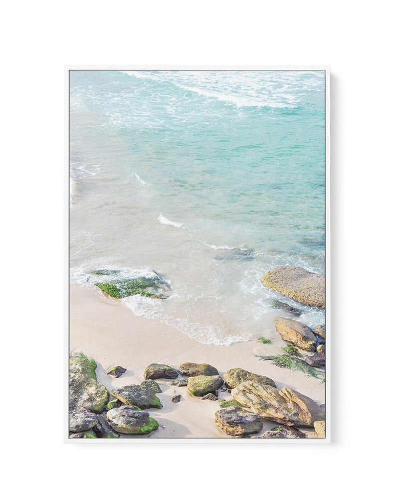 Bondi Rocks | Framed Canvas-CANVAS-You can shop wall art online with Olive et Oriel for everything from abstract art to fun kids wall art. Our beautiful modern art prints and canvas art are available from large canvas prints to wall art paintings and our proudly Australian artwork collection offers only the highest quality framed large wall art and canvas art Australia - You can buy fashion photography prints or Hampton print posters and paintings on canvas from Olive et Oriel and have them deli